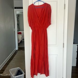 Cupshe Surplice Neck Leg-Slit Dress